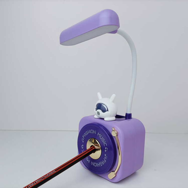 چراغ مطالعه فانتزی کرومی شارژی LED با تراش مداد مخفی