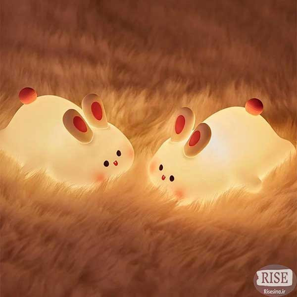 چراغ خواب سیلیکونی خرگوش مدل Big Face Rabbit