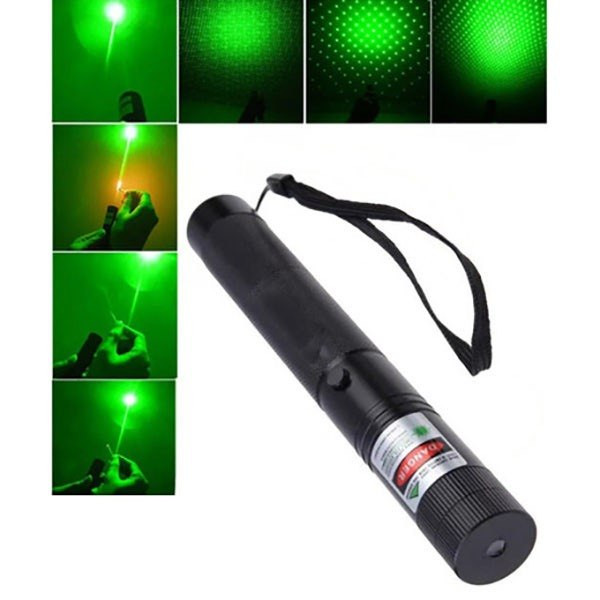 لیزر پوینتر سبز شارژی چندکاره با الگوهای نوری | Green Laser Pointer