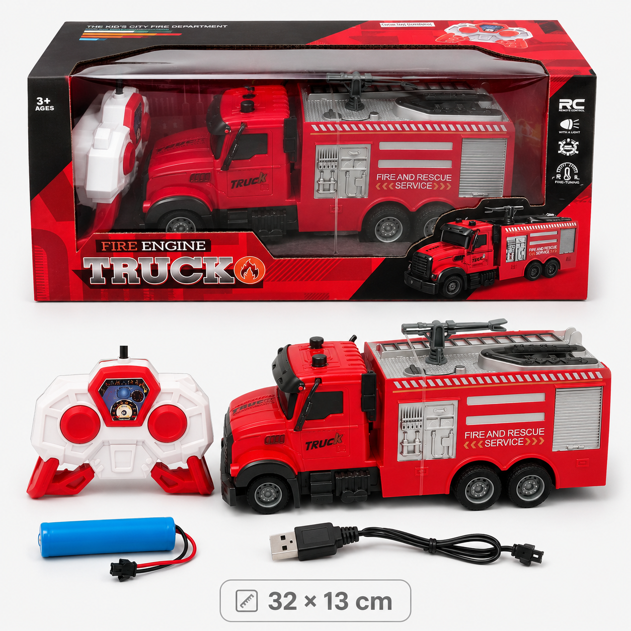 ماشین کنترلی آتش‌نشانی مدل Fire Engine Truck